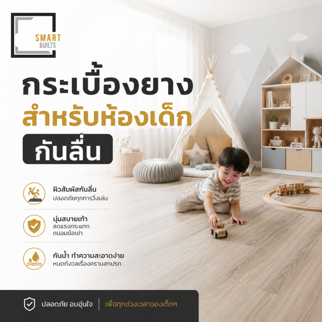 กระเบื้องยางสำหรับห้องเด็ก