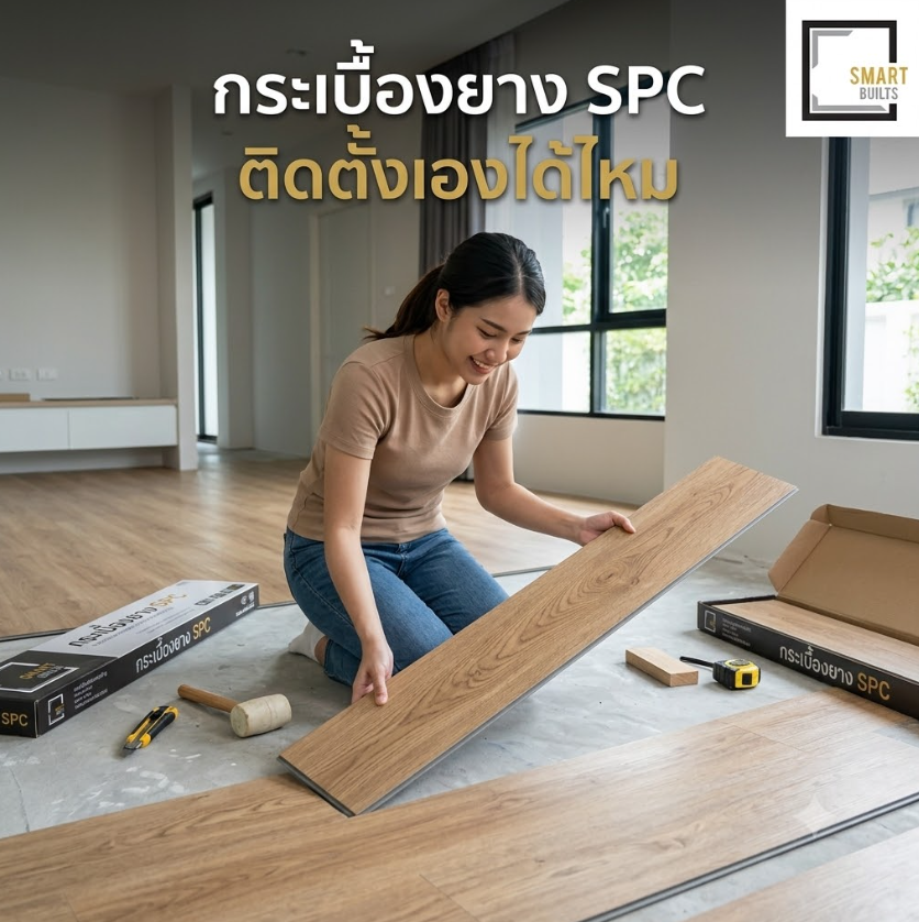 กระเบื้องยาง SPC ติดตั้งเองได้ไหม